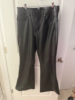 American eagle stretch faux leather pants